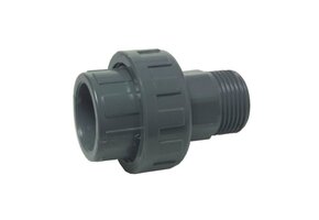PVC KOPPELING 63mm x 2'' Buitendraad PN10