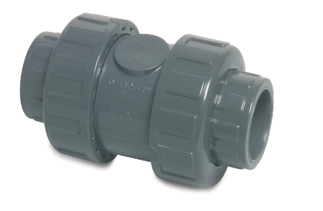 Profec PVC terugslagklep veerblast diverse maten PN 16