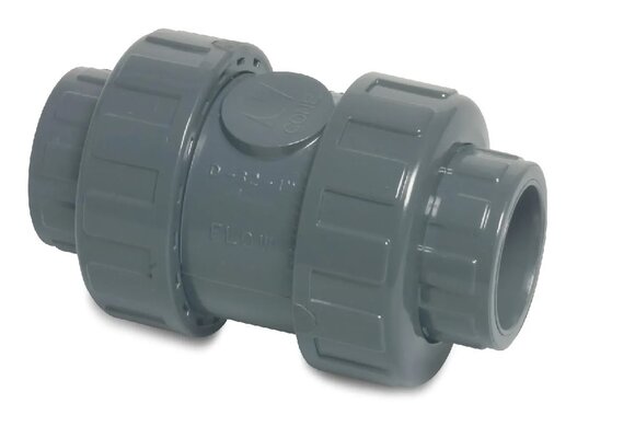 Profec PVC terugslagklep veerblast diverse maten PN 16