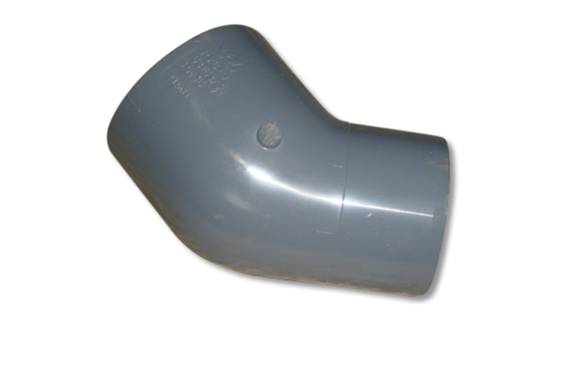 VDL PVC verloopknie diverse maten 45° PN16