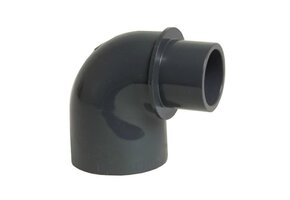 PVC Knieverloop 90º 50 / 63 mm x 63 mm