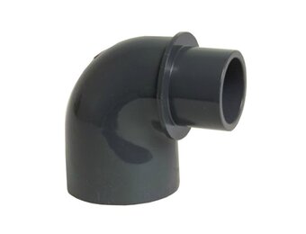 PVC Knieverloop 90º 50 / 63 mm x 63 mm