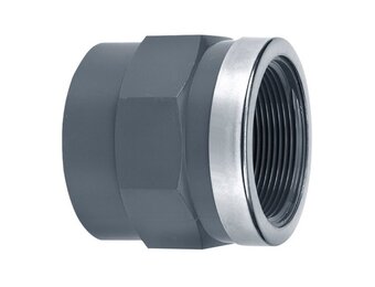 VDL PVC Draadsok met RVS ring diverse maten PN16