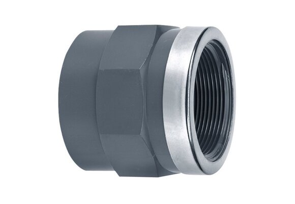 VDL PVC Draadsok met RVS ring diverse maten PN16