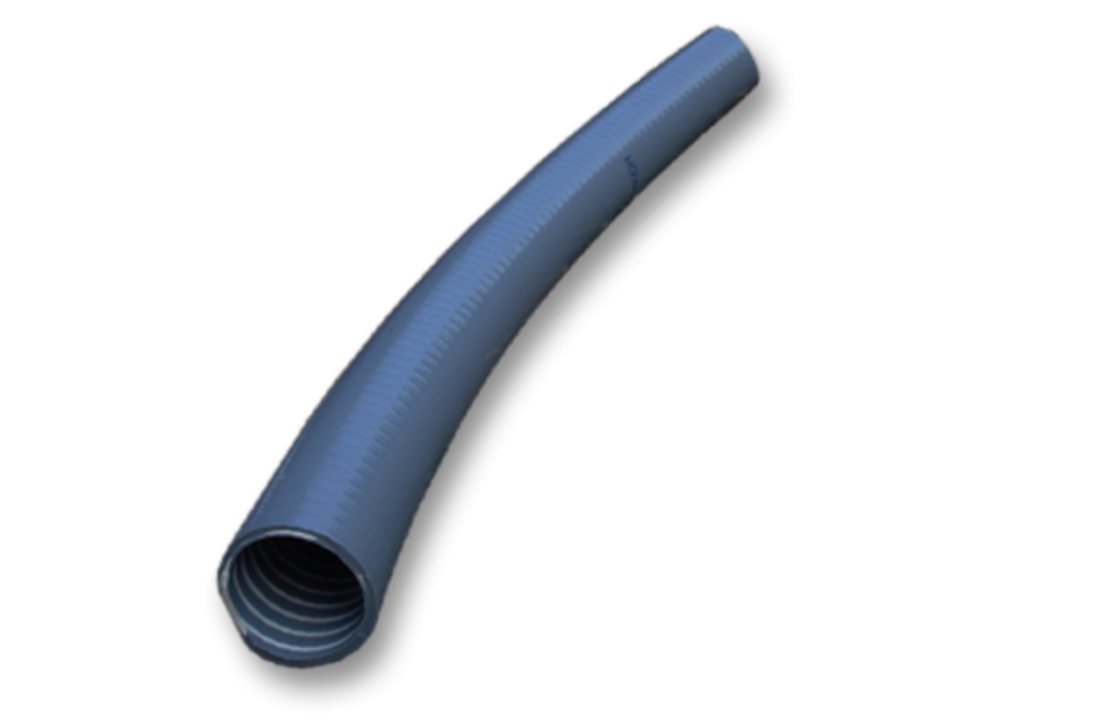 PVC Spiraalslang grijs 63 mm 5 bar