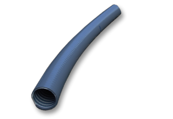 PVC Spiraalslang grijs 63 mm 5 bar