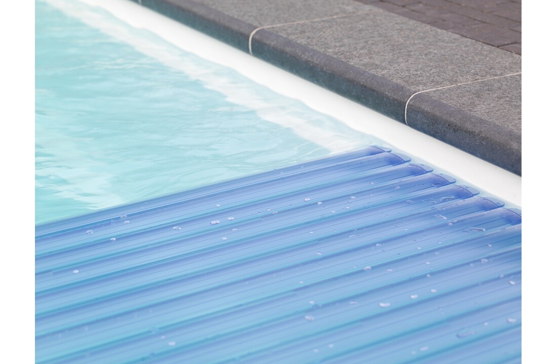 Roldeck PVC50 Lamellen transparant blauw