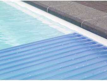 Roldeck PVC50 Lamellen transparant blauw