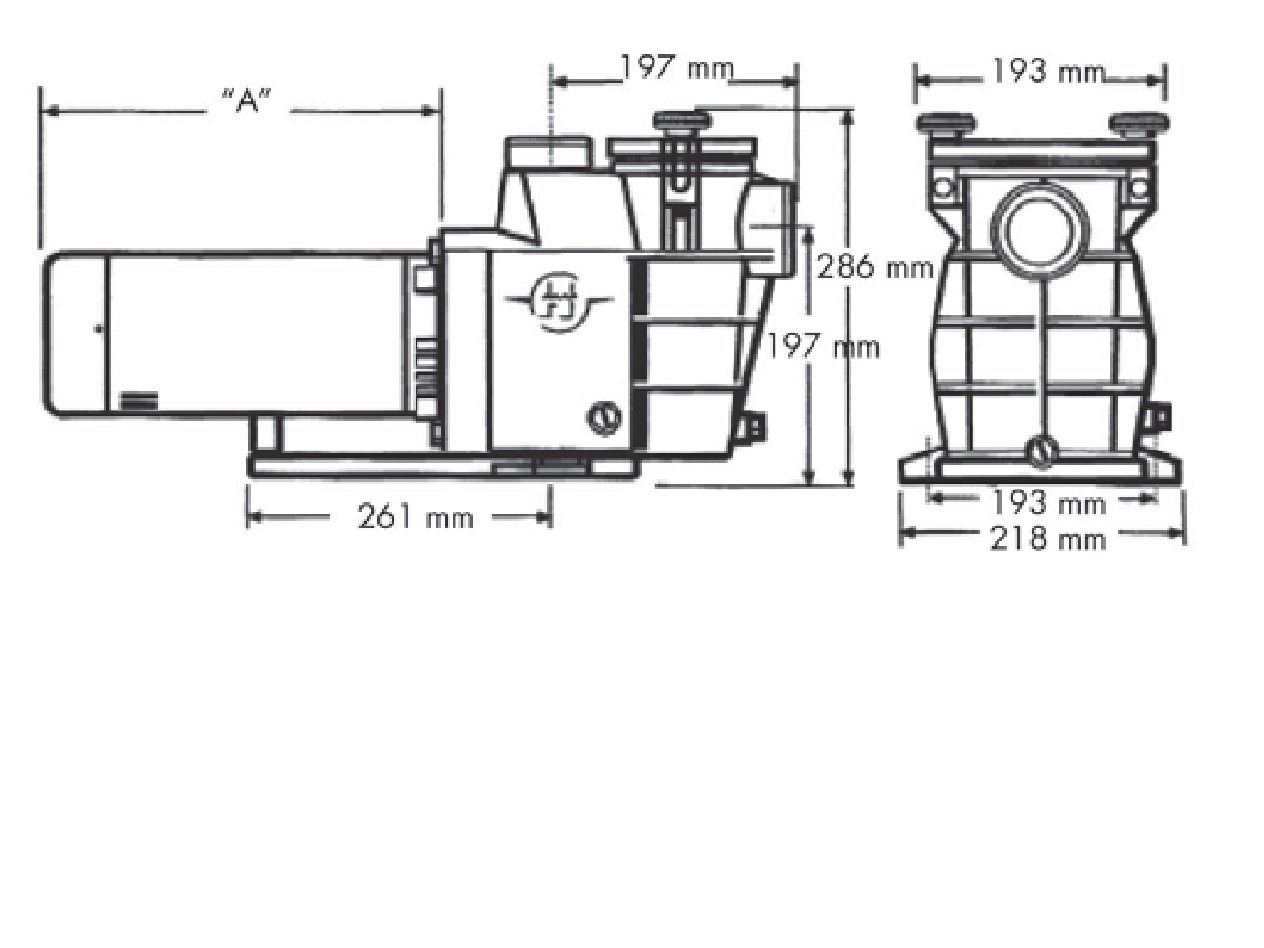 Hayward Superpool zwembadpomp 230v 14m3 - 1pk