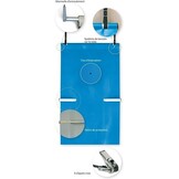 Easy Light Veiligheids Zwembad Afdekking Blauw/Ivoor