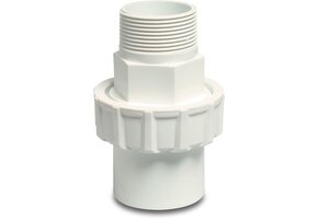 Verbindingskoppeling wit 1 1/2" x 1 1/2" 10 bar