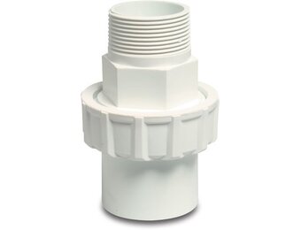 Verbindingskoppeling wit 1 1/2" x 1 1/2" 10 bar