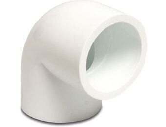 Knie 90° wit 1 1/2" 16 bar