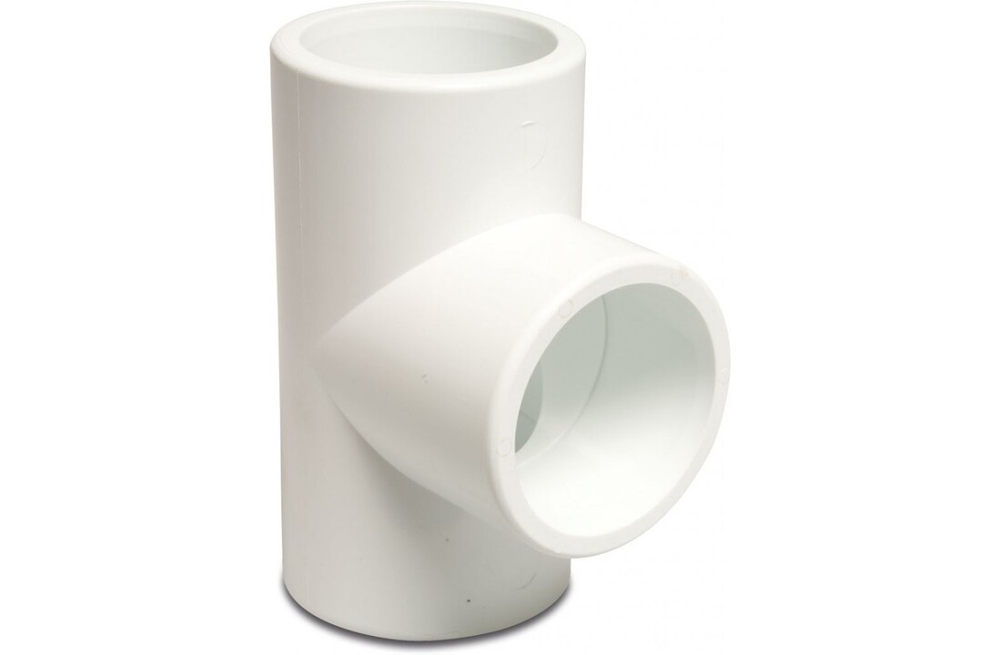 T-stuk 90° wit 1 1/2" 16 bar
