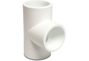 T-stuk 90° wit 1 1/2" 16 bar