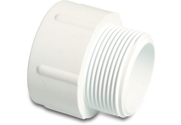Overgangsbus wit 1 1/2" x 1 1/2" 10 bar