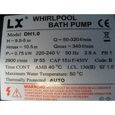 LX DH1.0 Spa Circulatiepomp voor Jacuzzi spa en bubbelbad 0.75 KW