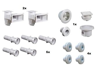Set Inbouwdelen Hayward Voor Folie Zwembaden Tot 3,5x7 meter