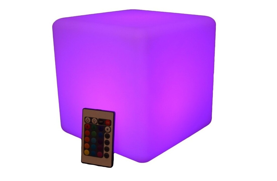 Lichtgevende Kubustafel - RGB LED