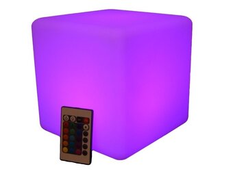 Lichtgevende Kubustafel - RGB LED