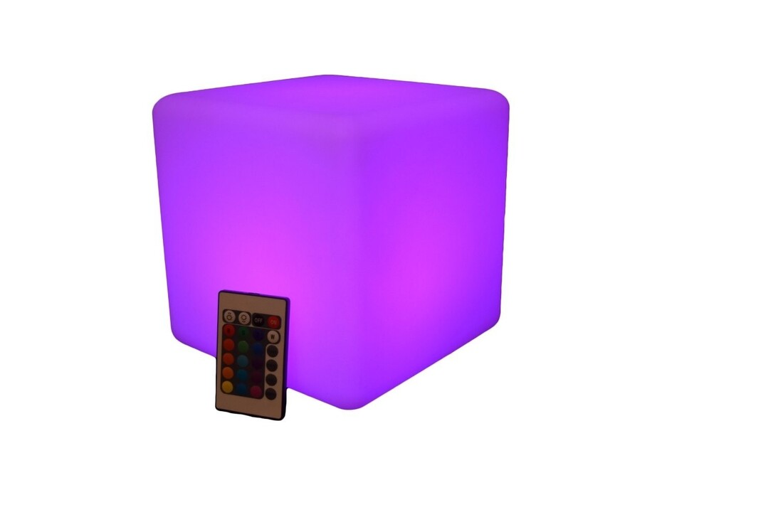 Lichtgevende Kubustafel - RGB LED