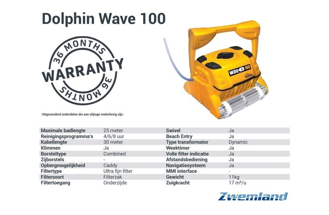 Dolphin Wave 100 Zwembadrobot