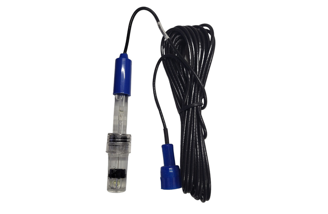 pH electrode 120 x12 mm met 3 meter aansluitkabel BNC