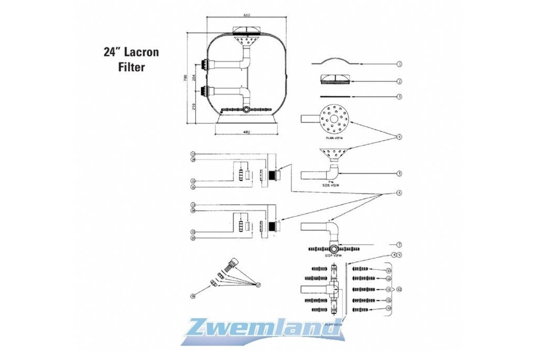 Lacron en Starline  Filter Kaarsen Set voor 24" Filters