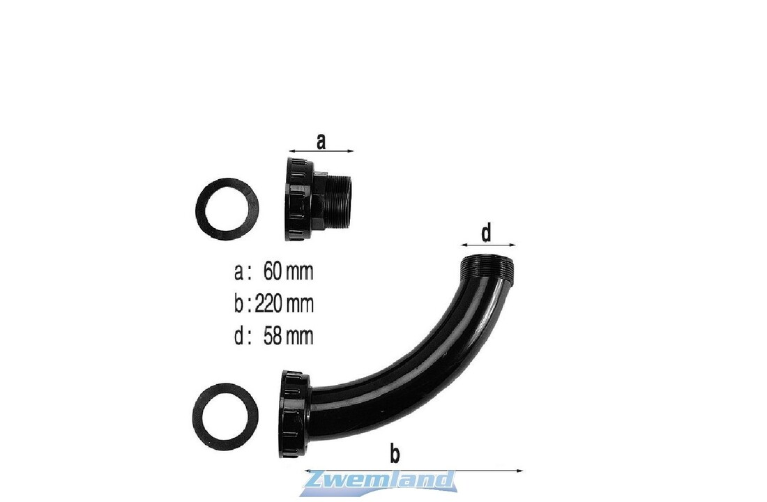 Lacron en Starline Koppel Set Voor Zandfilter naar 6-Weg Klep 30"en 36"