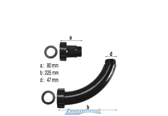 Lacron en Starline Koppel Set Voor Zandfilter naar 6-Weg Klep 16"
