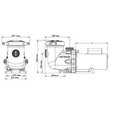 Hayward TriStar zwembadpomp 28m3/h - 400V – 1,50KW (Krachtstroom)