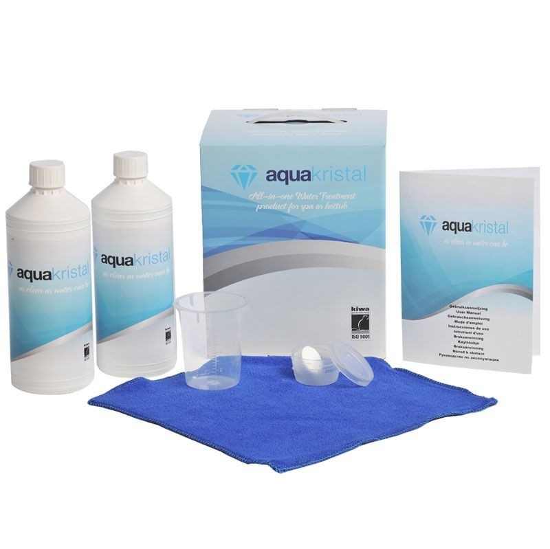 Aqua Kristal wateronderhoud voor Spa & Jacuzzi 2 x 1000 ml All in one