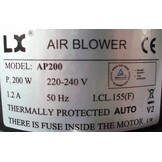 LX AP200 Lucht Pomp Blower voor Jacuzzi, spa en bubbelbad