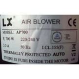 LX AP700 Lucht Pomp Blower voor Jacuzzi, spa en bubbelbad