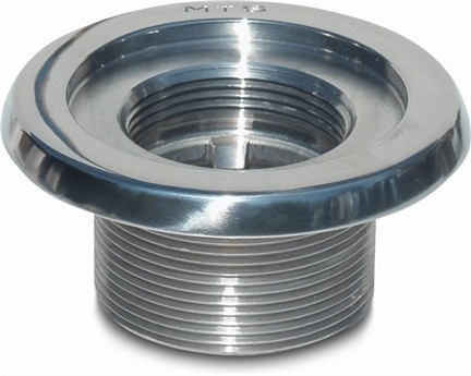 MTS Inlaatfitting RVS 2" buitendraad 40 mm Beton Baden