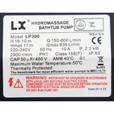 LX LP300 Massage Pomp 1-spd 3,0hp