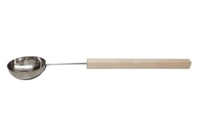 Lepel RVS met houten greep 70cm 0,2 ltr