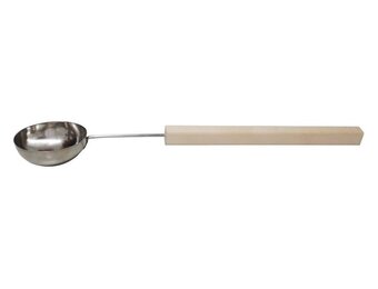 Lepel RVS met houten greep 70cm 0,2 ltr
