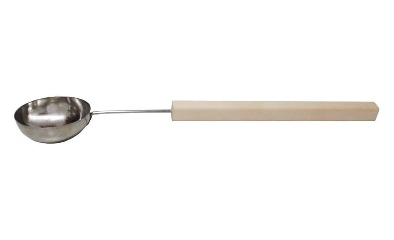 Lepel RVS met houten greep 70cm 0,2 ltr