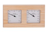Combi Thermo Hygrometer vierkant Pine