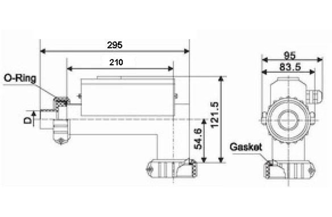 LX H30-R1 3.0KW 1.5 inch Spa Heater (recht model)