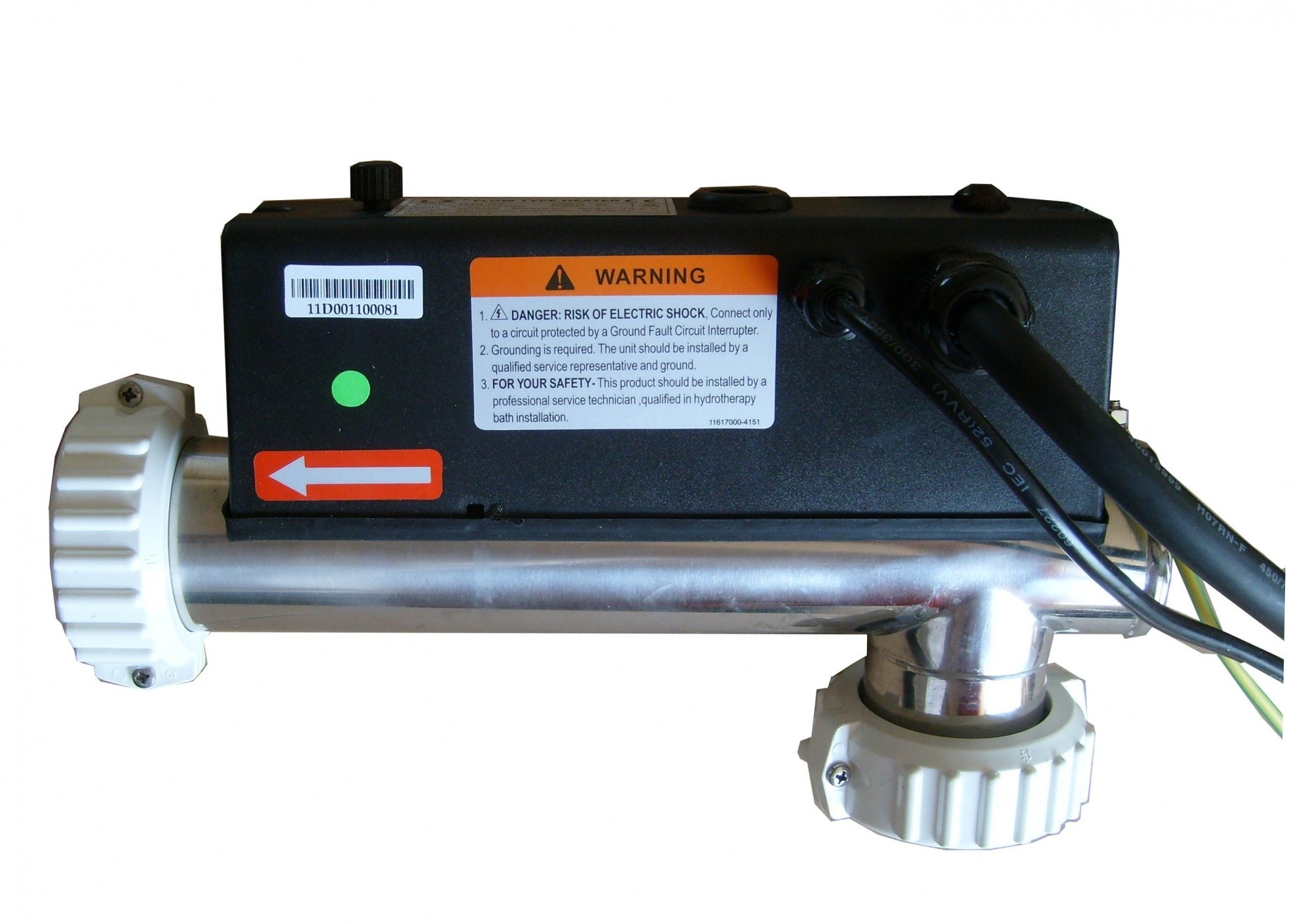 LX H30-R2 3.0KW 1.5 inch Spa heater (L-Vorm)