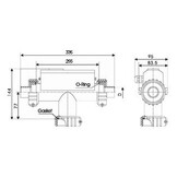 LX H30-R3 3.0KW 1.5 inch Spa heater (T-Vorm)