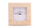 Sauna Thermometer Vierkant Pine Wood