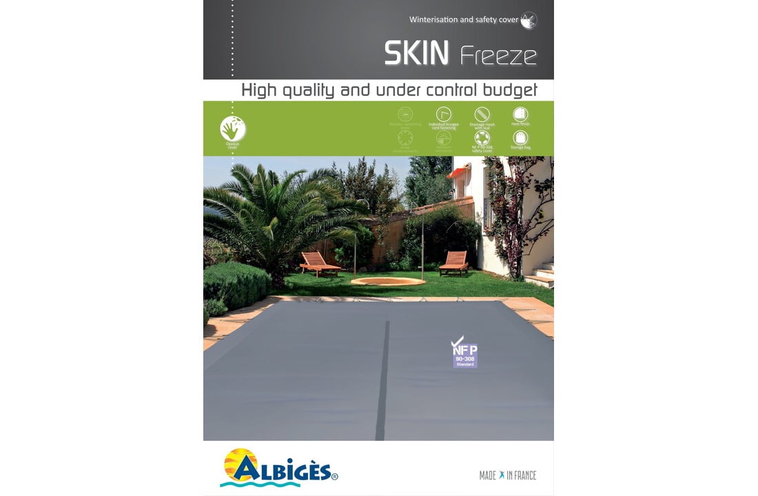 Zwembad Winterzeil PVC 550gr/m2 Skin Freeze B-vormen