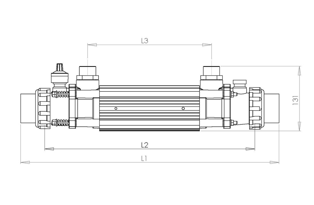 Zwembad Warmtewisselaar Elecro 122kW TITANIUM
