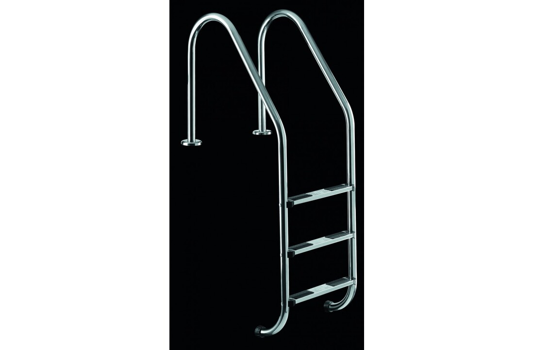 Wijd Model Zwembadtrap 3-treden AISI-304