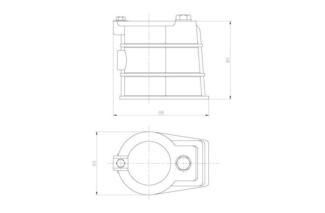 Instortanker voor Zwembadtrap met Diameter 43mm