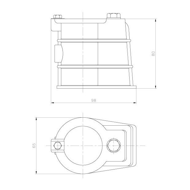 Instortanker voor Zwembadtrap met Diameter 43mm