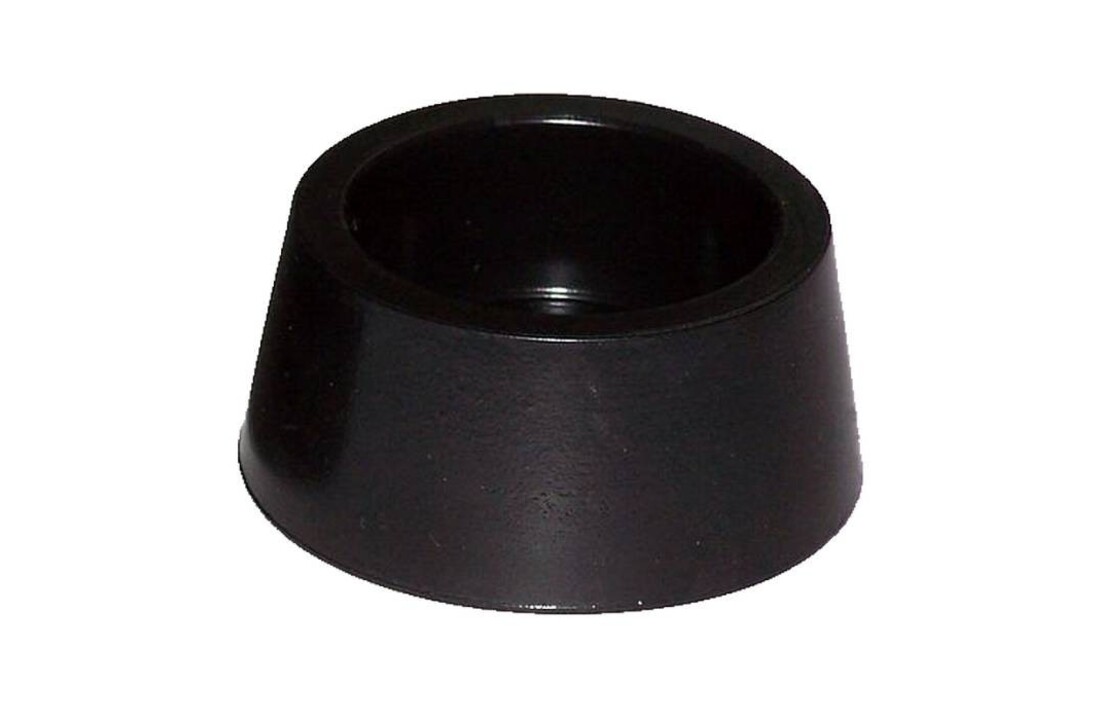 Zwembadtrap Rubber Dop Zwart - set van 2 stuks